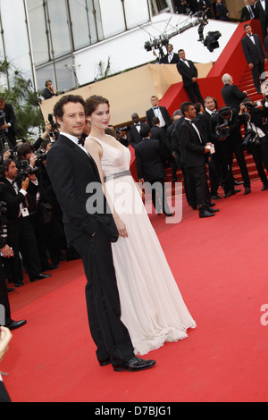 Stefano Accorsi und Laetitia Casta Cannes International Film Festival 2011 - Tag 8 - "La Conquète" – Premiere Cannes, Frankreich- Stockfoto