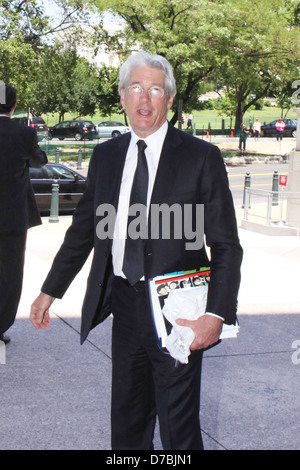 Richard Gere, Schauspieler und Vorsitzender des Board of Directors für die International Campaign for Tibet, fährt das Rayburn Stockfoto