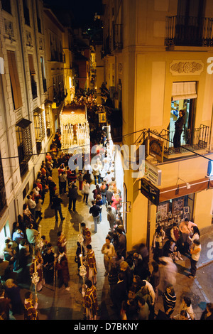 Ostern-Semana Santa-Prozession in Granada, Spanien Stockfoto