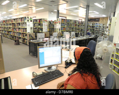 Die Bibliothek an der Bezalel Academy Of Arts And Design, Jerusalem Stockfoto