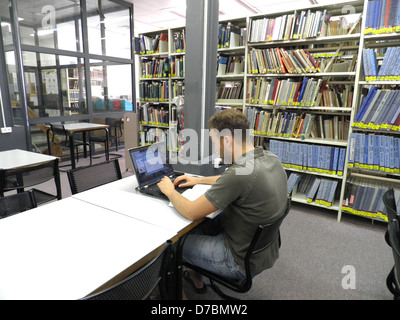 Die Bibliothek an der Bezalel Academy Of Arts And Design, Jerusalem Stockfoto