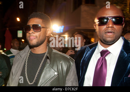 Usher und Rico Liebe Geburtstag party für Rico Love bei Vic & Angelos South Beach Restaurant Miami, Florida - 02.12.11 Stockfoto