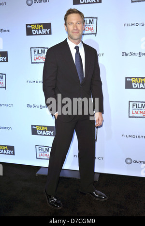 Aaron Eckhart "The Rum Diary" Premiere statt im LACMA Bing Theater - Ankünfte Los Angeles, Kalifornien - 13.10.11 Stockfoto