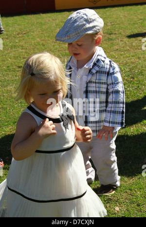 Atmosphäre der Veuve Clicquot Polo Classic match bei Will Rogers State historic Park Los Angeles, Kalifornien - 09.10.11 Stockfoto