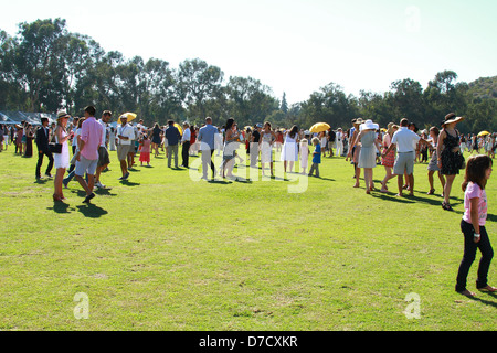 Atmosphäre der Veuve Clicquot Polo Classic match bei Will Rogers State historic Park Los Angeles, Kalifornien - 09.10.11 Stockfoto