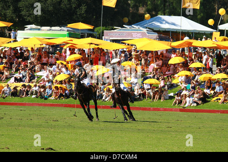 Atmosphäre der Veuve Clicquot Polo Classic match bei Will Rogers State historic Park Los Angeles, Kalifornien - 09.10.11 Stockfoto