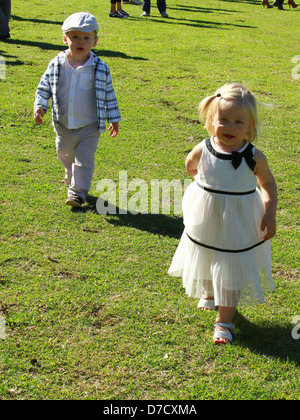 Atmosphäre der Veuve Clicquot Polo Classic match bei Will Rogers State historic Park Los Angeles, Kalifornien - 09.10.11 Stockfoto