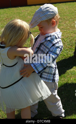 Atmosphäre der Veuve Clicquot Polo Classic match bei Will Rogers State historic Park Los Angeles, Kalifornien - 09.10.11 Stockfoto