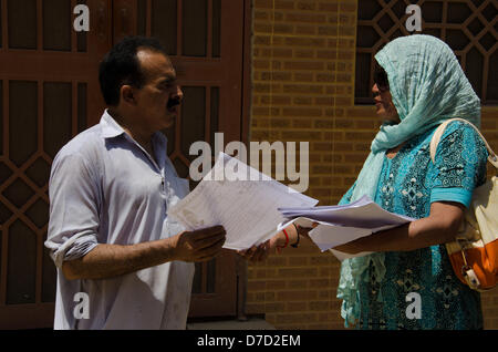 Transgender Wahlkandidaten in Pakistan Stockfoto