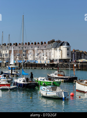 Weymouth Hafen Dorset England uk Stockfoto