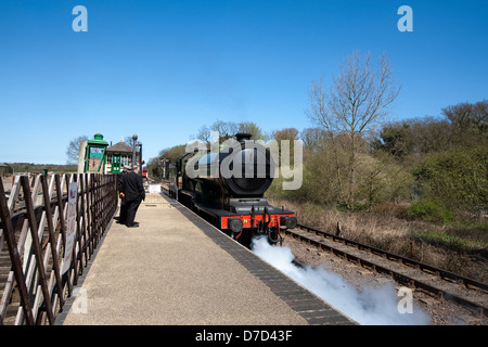 Sheringham Steam Railway Holt Bahnhof Stockfoto