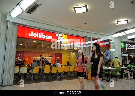 Jollibee Restaurant Ayala Center Cebu City, Philippinen Stockfoto