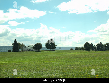 Hügel und Landschaft im Mohawk Valley des Staates New York Stockfoto