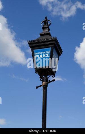 Metropolitan Police Lampe Stockfoto