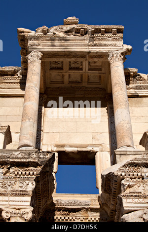 Die Bibliothek von Celsus, Ephesus, Izmir, Türkei Stockfoto