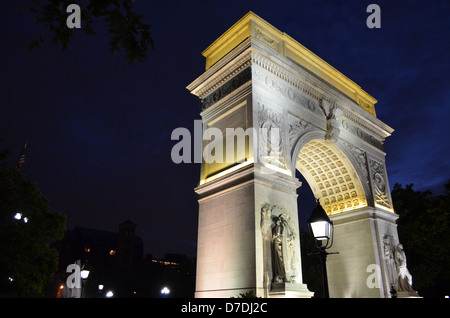 Washington-Bogen am Washington Square Park in Greenwich Village New York City Stockfoto