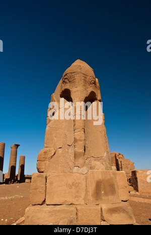 Elefanten-Statue an der Anlage, Musawwarat es-Sufra, Nord-Sudan Stockfoto