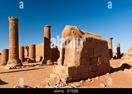 Elefanten-Statue, Anlage, Musawwarat es-Sufra, Nord-Sudan Stockfoto