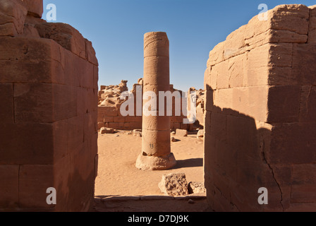 Großes Gehäuse, Musawwarat es-Sufra, Nord-Sudan Stockfoto