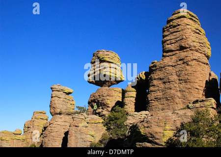 Balanced Rock, Chiricahua National Monument, Arizona, USA Stockfoto