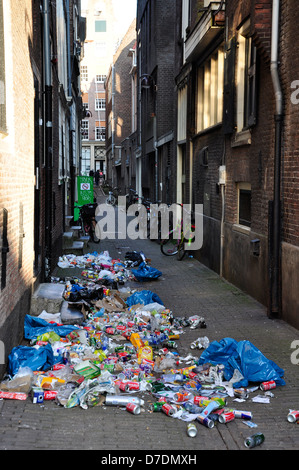 Wegwerfen der Stadtzentrums. Amsterdam, Niederlande Stockfoto