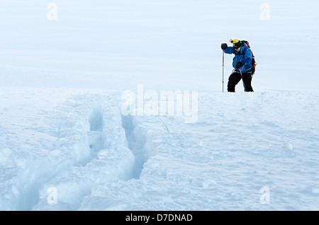 Cross Country Ski in Alaska Stockfoto