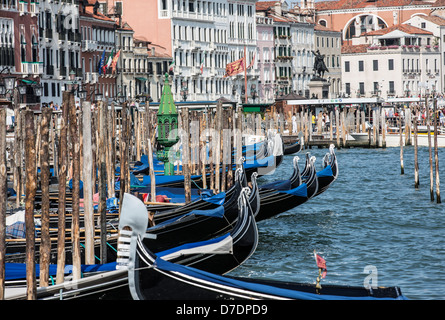 San Marco Venedig Gondeln Stockfoto