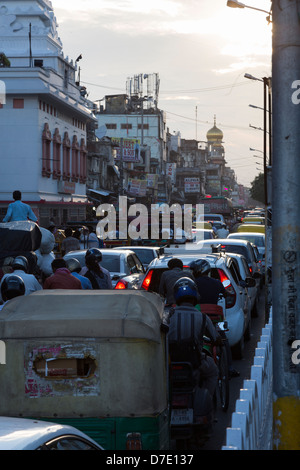 Überfüllten Straßen in New Dehli, Indien Stockfoto