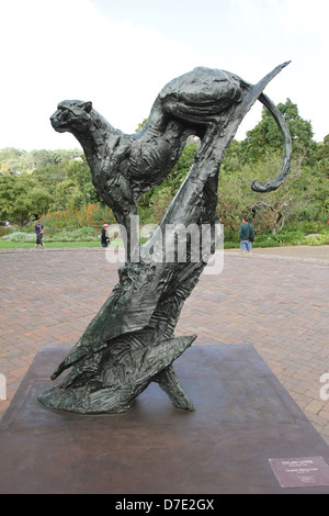 Dylan Lewis Skulptur in den schönen Garten Kirstenbosch in Kapstadt, Südafrika Stockfoto