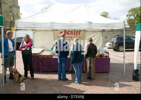 Shop stall Rochester High Street Rochester Kent Stockfoto