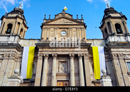 die Guatemala Metropolitan Cathedral Plaza Mayor Stockfoto