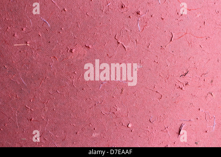 Rosa handgemachte Maulbeerbaum Papier Textur Hintergrund Stockfoto