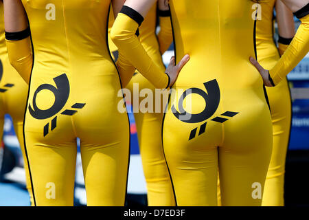 Gridgirls, Motorsport / DTM: Deutsche Tourenwagen Meisterschaft 2013 1. Runde in Hockenheim (D) Stockfoto