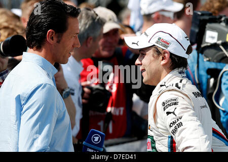 Manuel Reuter, 7 Augusto Farfus (BR, BMW Team RBM, BMW M3 DTM), Motorsport / DTM: Deutsche Tourenwagen Meisterschaft 2013 1. Runde in Hockenheim (D) Stockfoto