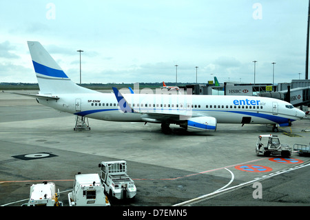 Geben Sie Luft Flugzeug Charter Lyon-Saint Exupéry Flughafen Satolas Rhône-Alpes Frankreich Stockfoto