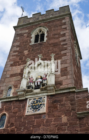 Turm der St. Mary Steps Kirche in Exeter Devon England UK Stockfoto