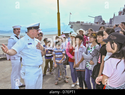 Kinder tour USNS Salvor. Stockfoto