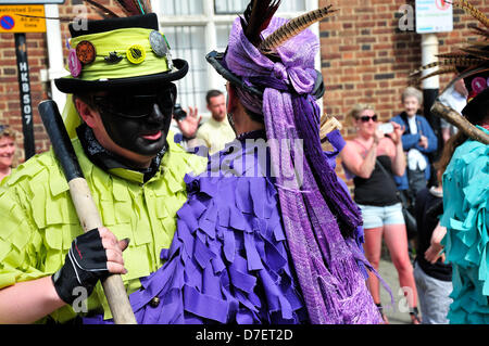 Rochester, Kent, UK. 6. Mai 2013. Die jährliche fegt Festival in Rochester, Großbritannien, in der Sonne. Stockfoto