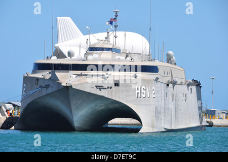 Eine Droge-Verbot-Luftschiff ist zum Testen bereit. Stockfoto