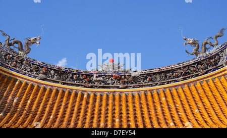 Dach eines chinesischen Tempels Stockfoto