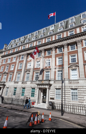 Kanadischen Hochkommissariat, 1 Macdonald House, Grosvenor Square, Mayfair, London, England, UK Stockfoto