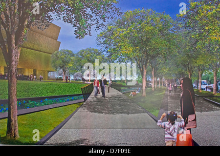 Architektenentwurf des National Museum of African American History und Kultur. Stockfoto