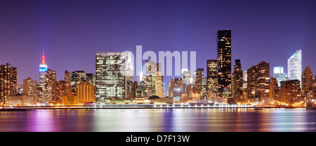 Panorama von Midtown New York City Stockfoto