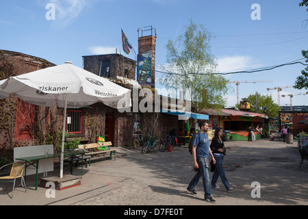 Yaam ist einer der wichtigsten Orte Europas für Jugend, Kultur und Lifestyle in Berlin, Deutschland Stockfoto