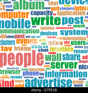 Geschäft. Wort-Collage auf weißem Hintergrund. anderen Verein Bedingungen Stockfoto