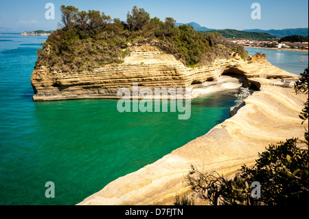 Sidari Beach auf der Insel Korfu (Kerkyra) - Griechenland Stockfoto