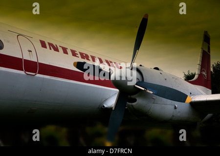 das Passagierflugzeug Lockheed Super Constellation oder Super Connie, Flugzeug Sammlung Hermeskeil, Deutschland, Europa Stockfoto