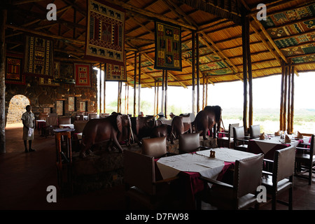 Kilaguni Serena Lodge in Tsavo West Nationalpark, Kenia, Ostafrika Stockfoto