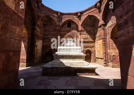 Iltutmish Grab, Qutb Minar-Komplex, Delhi, Indien Stockfoto