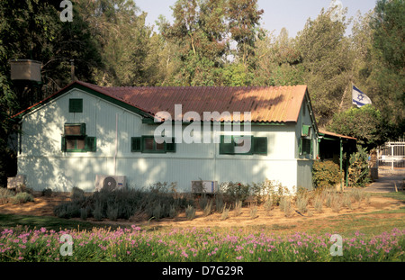 Ben-Gurion-Hütte im Kibbuz Sde boker Stockfoto